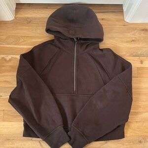 Lululemon scuba half zip with hood
